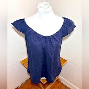 DKNY Flutter Sleeve Blouse